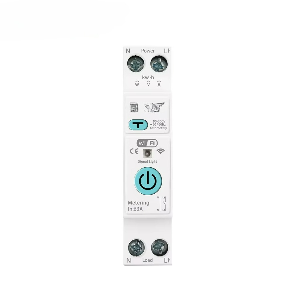 Tuya Smart - 63A 1P+N WiFi Smart MCB Energiemeter