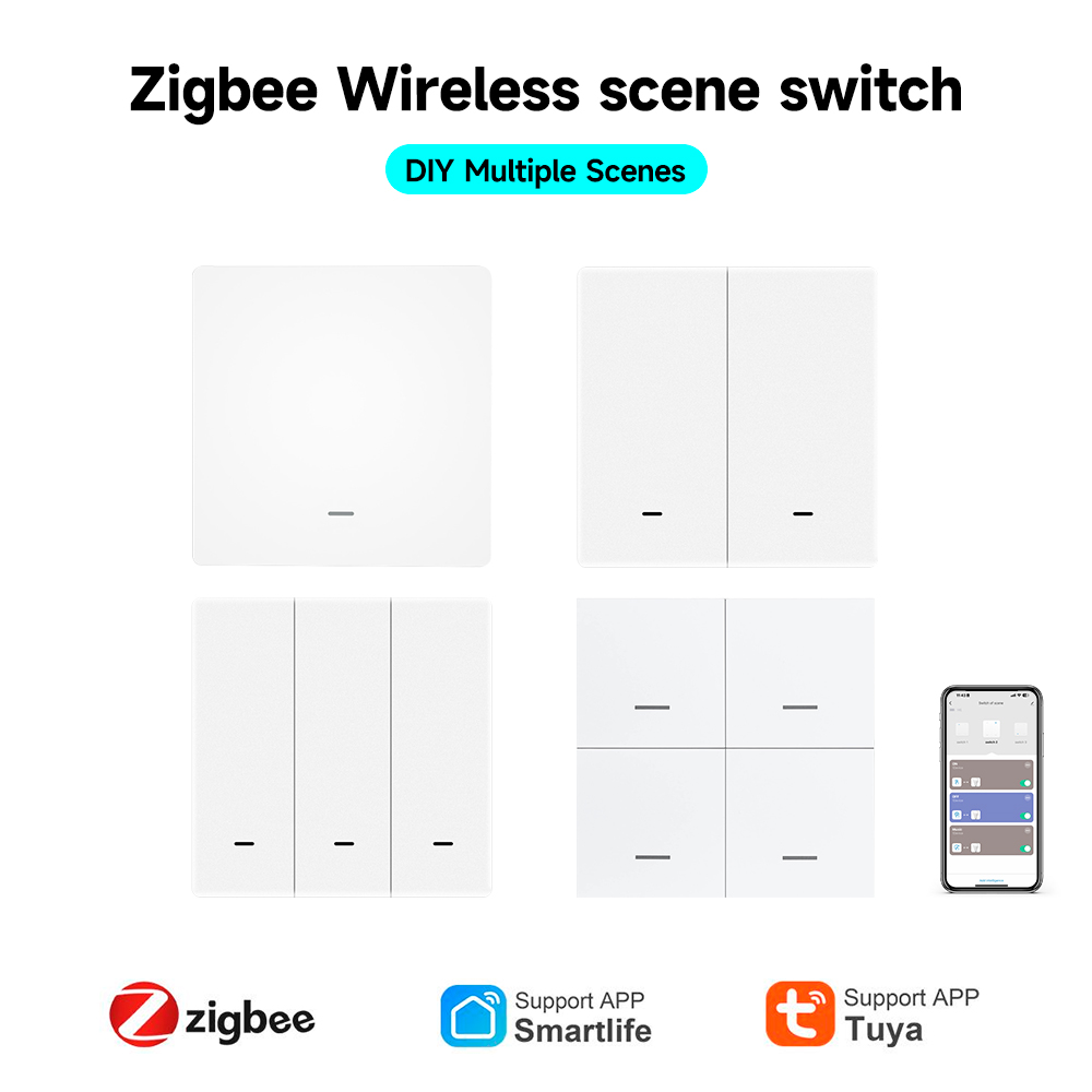 Sonoff - Tuya ZigBee 3.0 slimme scèneschakelaar Draadloos