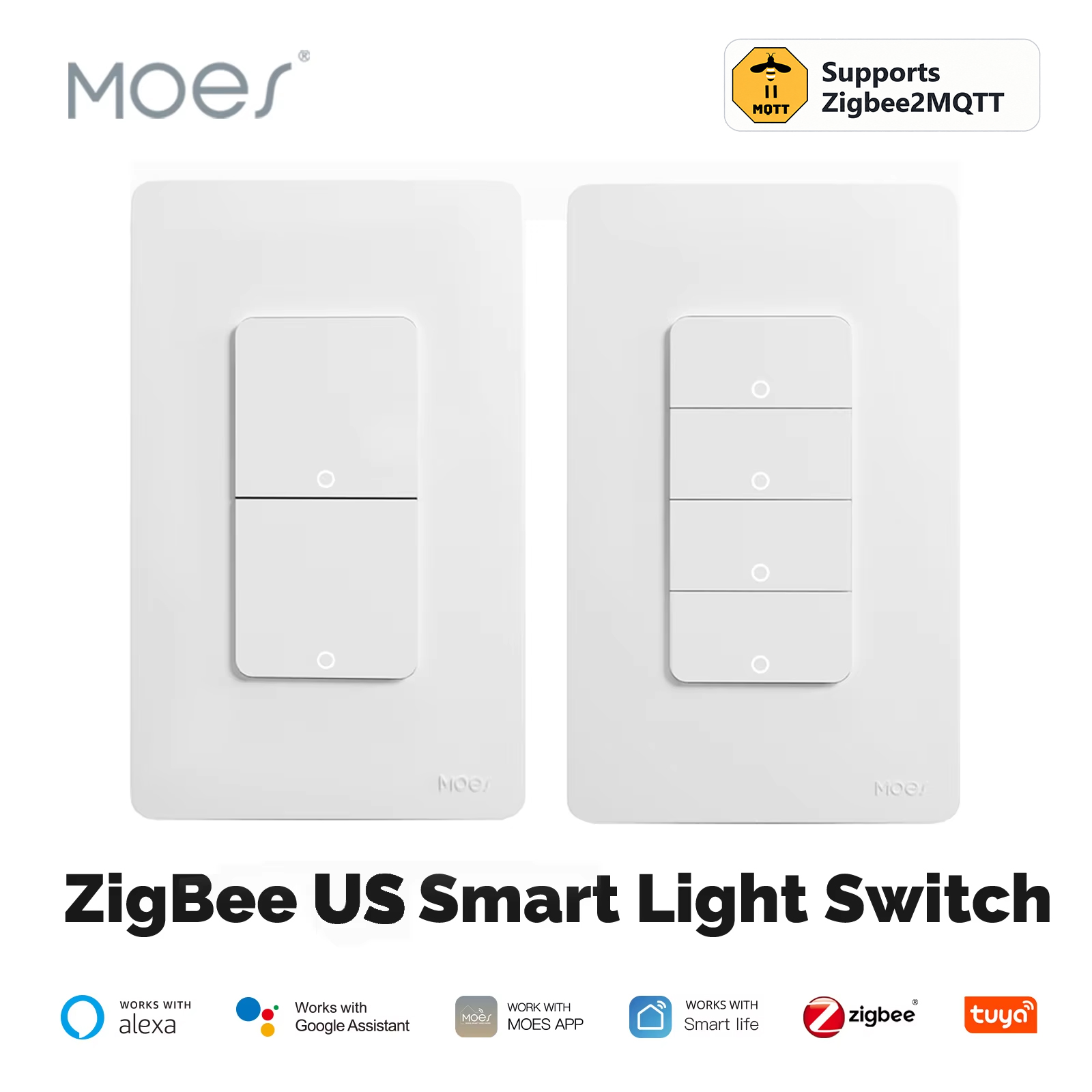 Sonoff Basic - MOES Tuya ZigBee slimme lichtschakelaar, Amerikaanse
